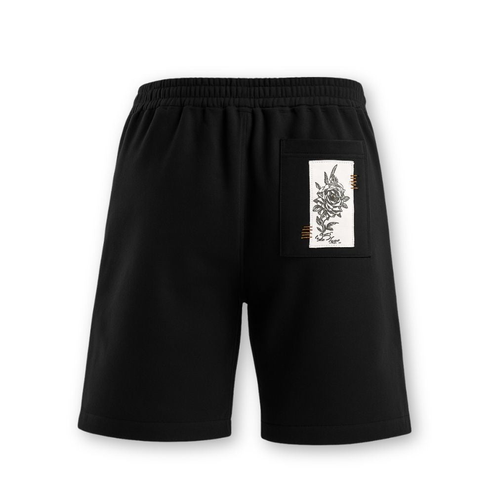 MENS PRINTED CORD SET- BLACK