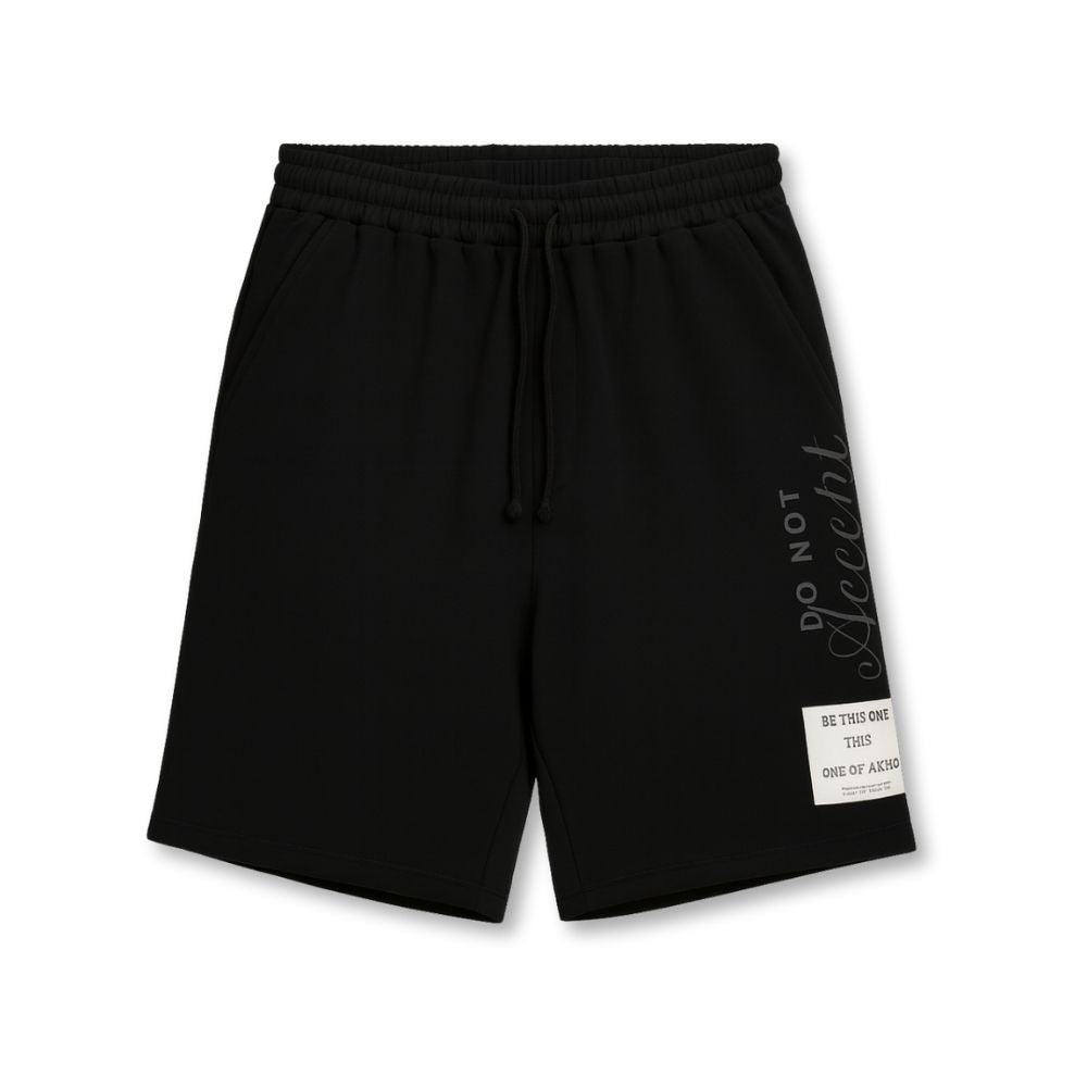 MENS PRINTED CORD SET- BLACK