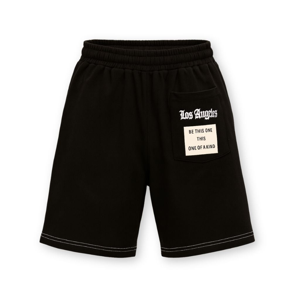 MENS PRINTED CORD SET- BLACK