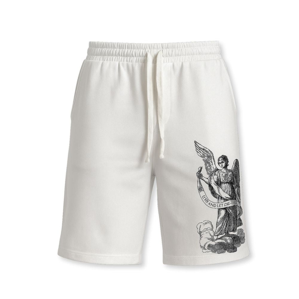 MENS PRINTED CORD SET- WHITE