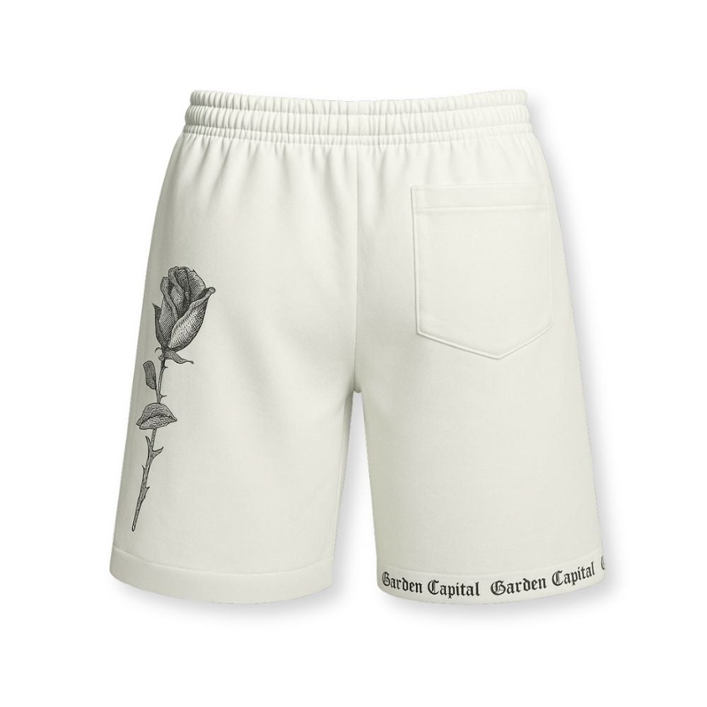 MENS PRINTED CORD SET- WHITE