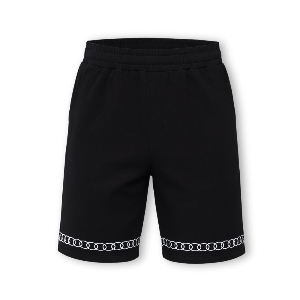 MENS PRINTED CORD SET- BLACK
