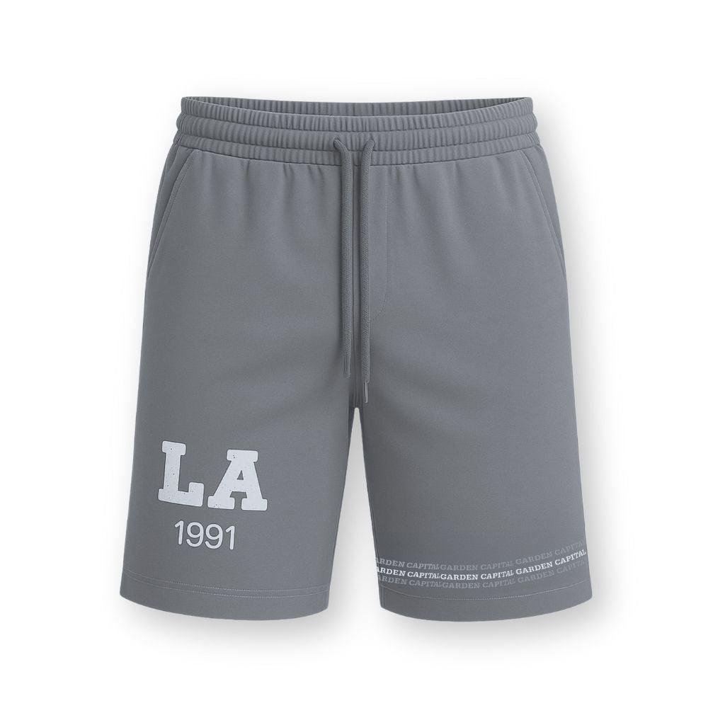MENS PRINTED CORD SET- GREY